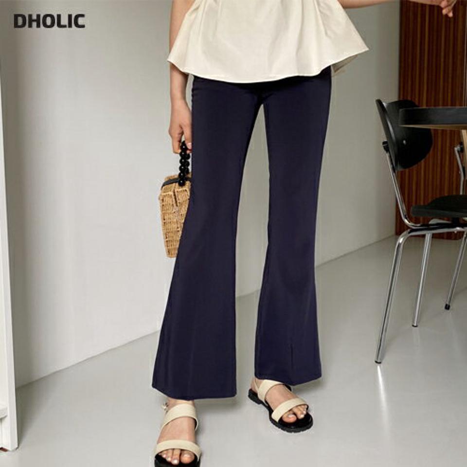 【只今10%OFF】フレアスラックスパンツ・全3色・t64134 レディース 【pt】【韓国 ファッション ボトムス パンツ ロング ロングパンツ ブーツカット 美脚 スリム 細身 体型カーバー 10分丈 十分丈 カジュアル オフィスカジュアル 春 夏】【NIJU】