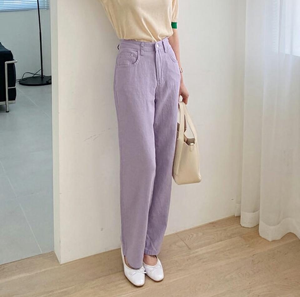 【10%OFF】即日配送 リネンワイドパンツ・全4色・t57376 レディース 【pt】 韓国ファッション ボトムス ロング ロングパンツ 美脚 ワイド リネン ストレート カラーパンツ ワイドパンツ スリム 10分丈 細身 夏 春 新生活セール