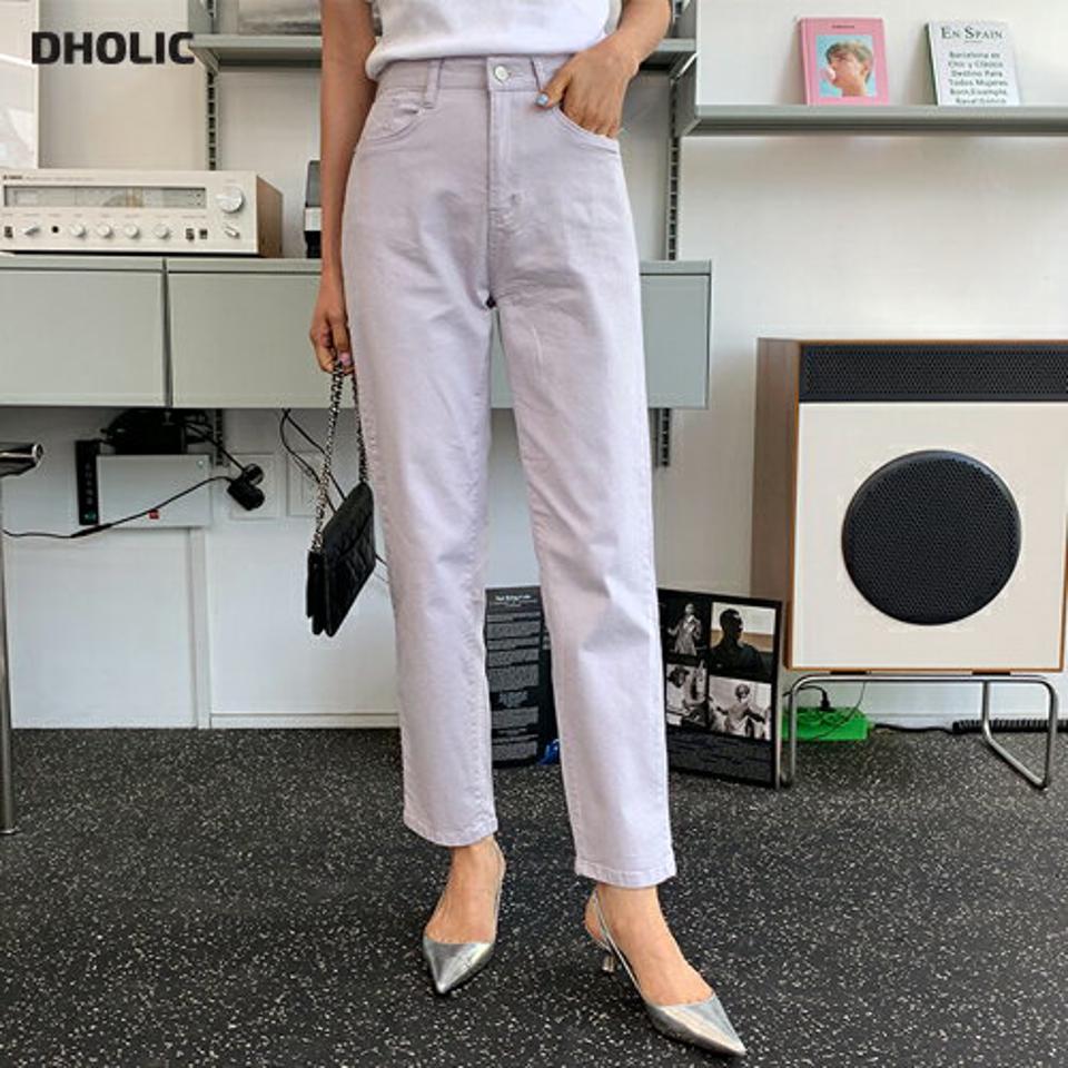 バックゴムスリムパンツ・全3色・t63699 レディース 【pt】【韓国 ファッション ボトムス ロング ロングパンツ 美脚 スリム ストレート ハイウエスト 足長 大人 10分丈 体型カーバー 細身 フィット 夏 春】