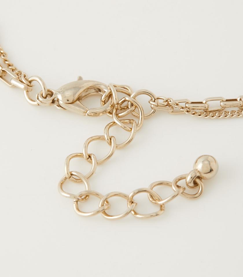 HOOK MOTIF DOUBLE NECKLACE/フックモチーフダブルネックレス