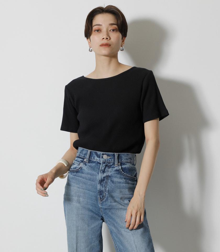 BACK LACE VNECK TOPS/バックレースVネックトップス