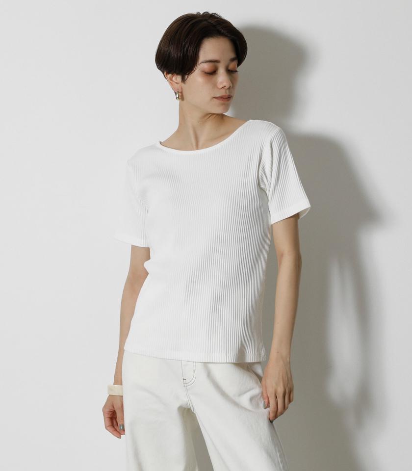 BACK LACE VNECK TOPS/バックレースVネックトップス