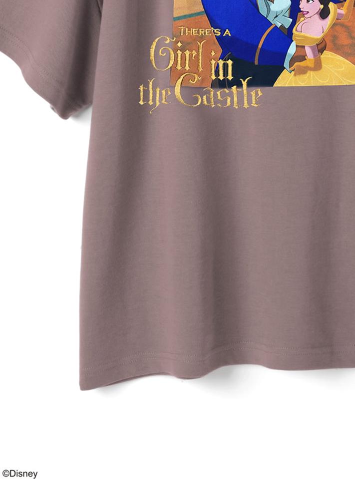GRL ディズニープリンセスシリーズ　ベル／プリントTシャツ