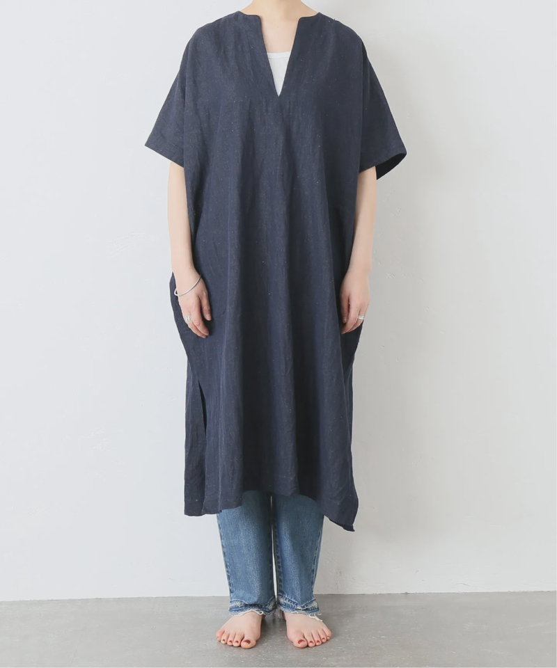 ライトチノワッシャー カフタンワンピース◆（journal standard luxe）