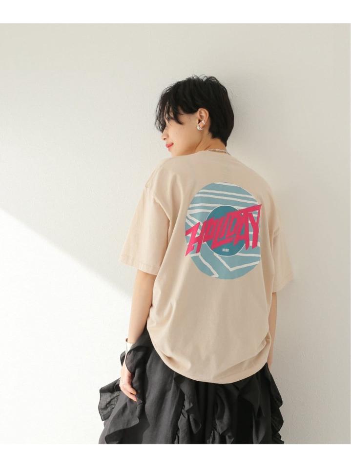 【HOLIDAY/ホリデイ】SUPER FINE T-SH CIRCLE LOGO:カットソー