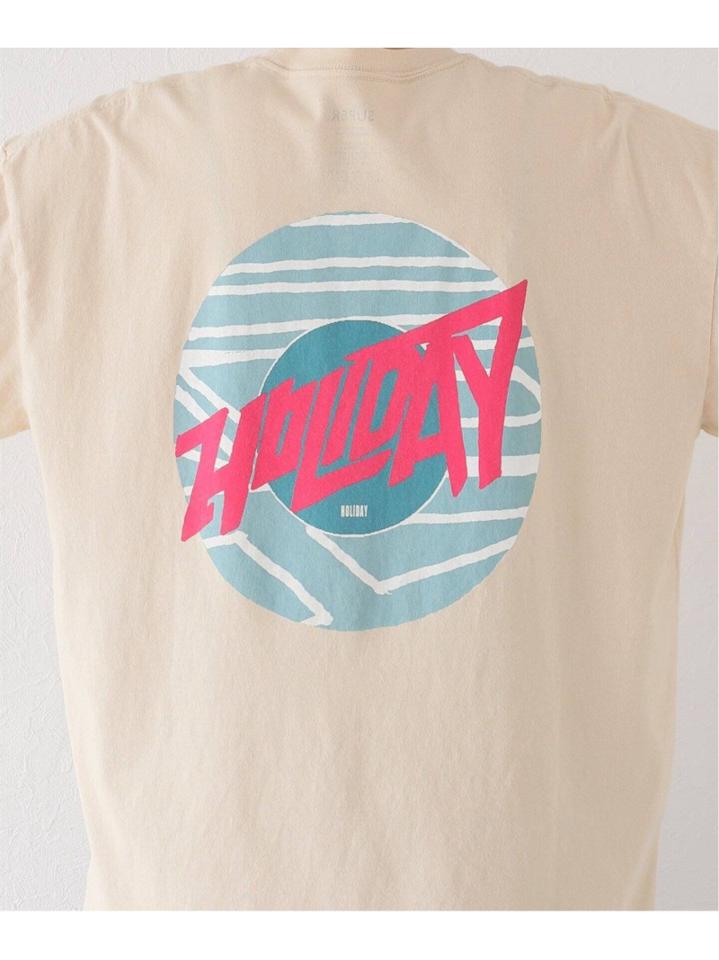 【HOLIDAY/ホリデイ】SUPER FINE T-SH CIRCLE LOGO:カットソー