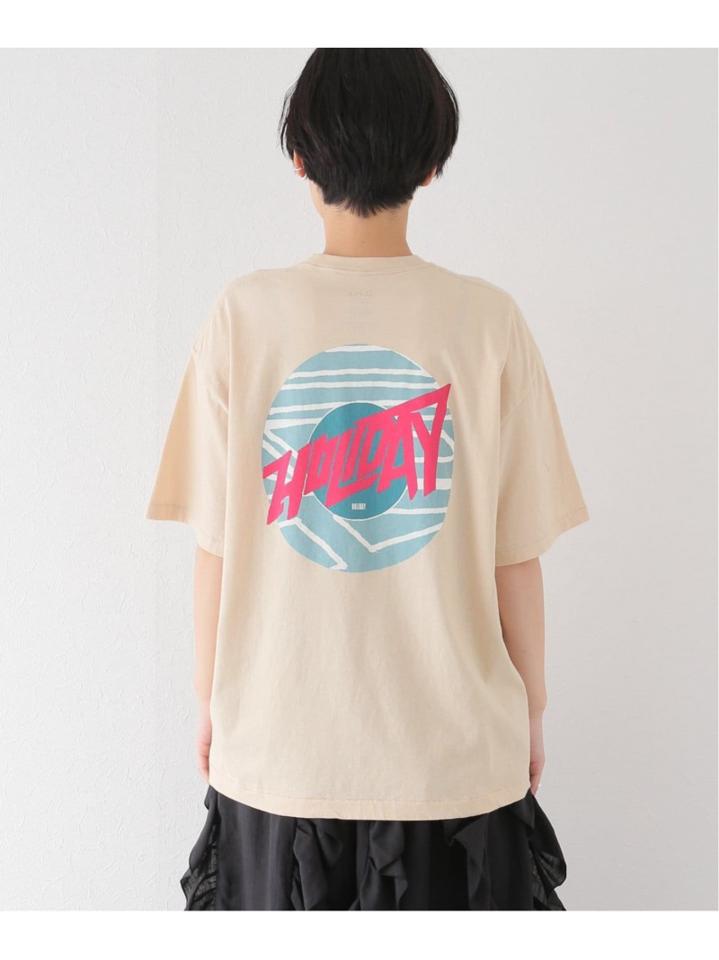 【HOLIDAY/ホリデイ】SUPER FINE T-SH CIRCLE LOGO:カットソー