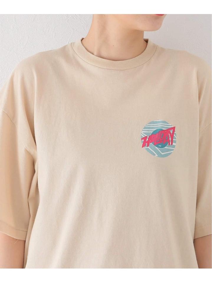 【HOLIDAY/ホリデイ】SUPER FINE T-SH CIRCLE LOGO:カットソー