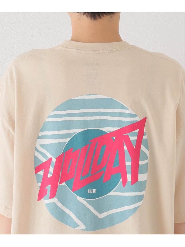 【HOLIDAY/ホリデイ】SUPER FINE T-SH CIRCLE LOGO:カットソー