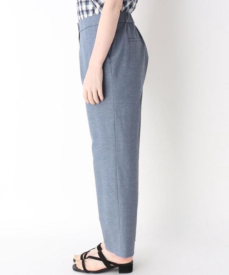 「Lサイズ」リネン混ドライオックステーパードパンツ