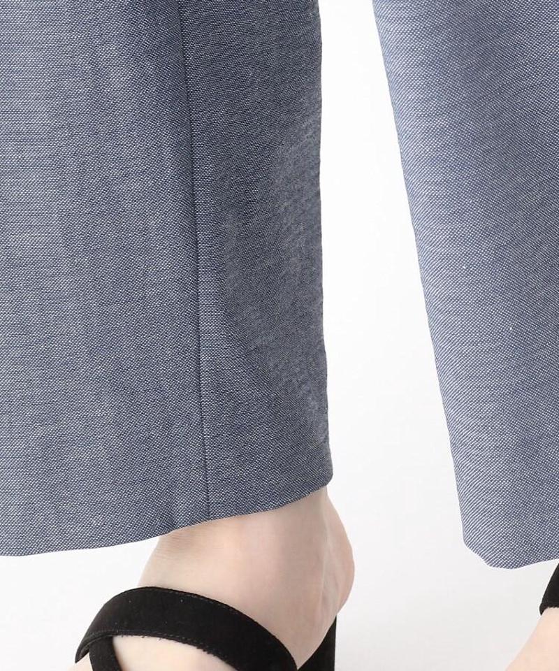 「Lサイズ」リネン混ドライオックステーパードパンツ