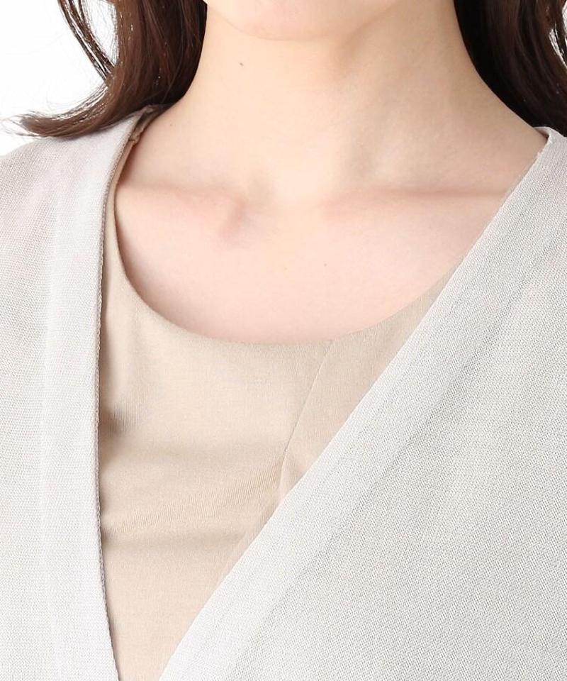 リネン（麻）混ベルテッドジレ