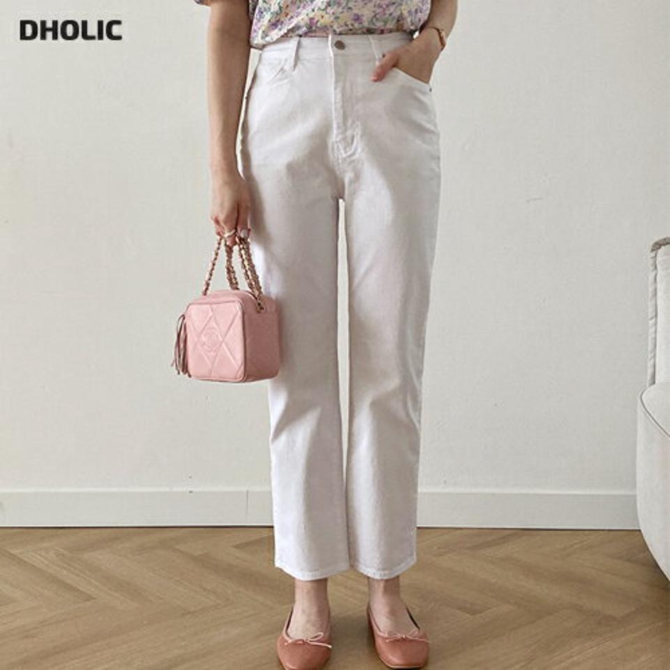 シークレットゴムスリムコットンパンツ・全3色・t62129 レディース 【pt】 韓国 ファッション ボトムス ロング ロングパンツ コットン スリム タイト フィット 美脚 スリム 足長 ストレート 大人 10分丈 体型カーバー 細身 夏 春