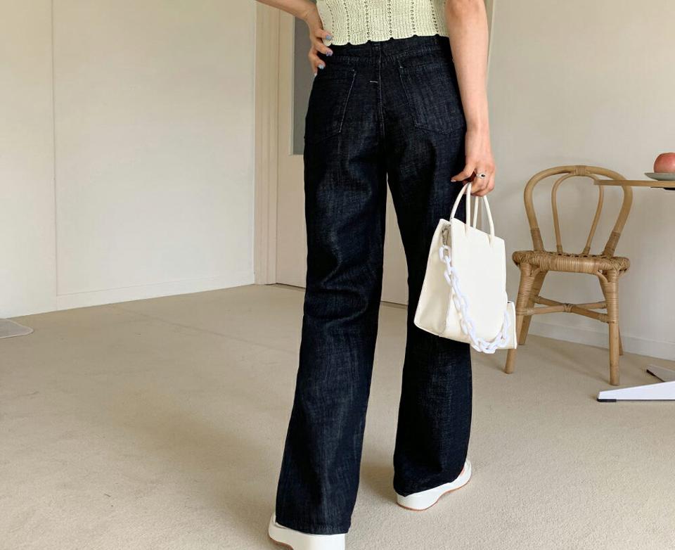 【只今10%OFF】インディゴワイドデニムパンツ・全1色・t57437 レディース 【pt】【韓国 ファッション ボトムス ロング ロングパンツ インディゴ デニム 美脚 ルーズ ゆったり ハイウエスト 足長 ワイド ストレート 大人 スリム 10分丈 体型カーバー 細身 夏 春】