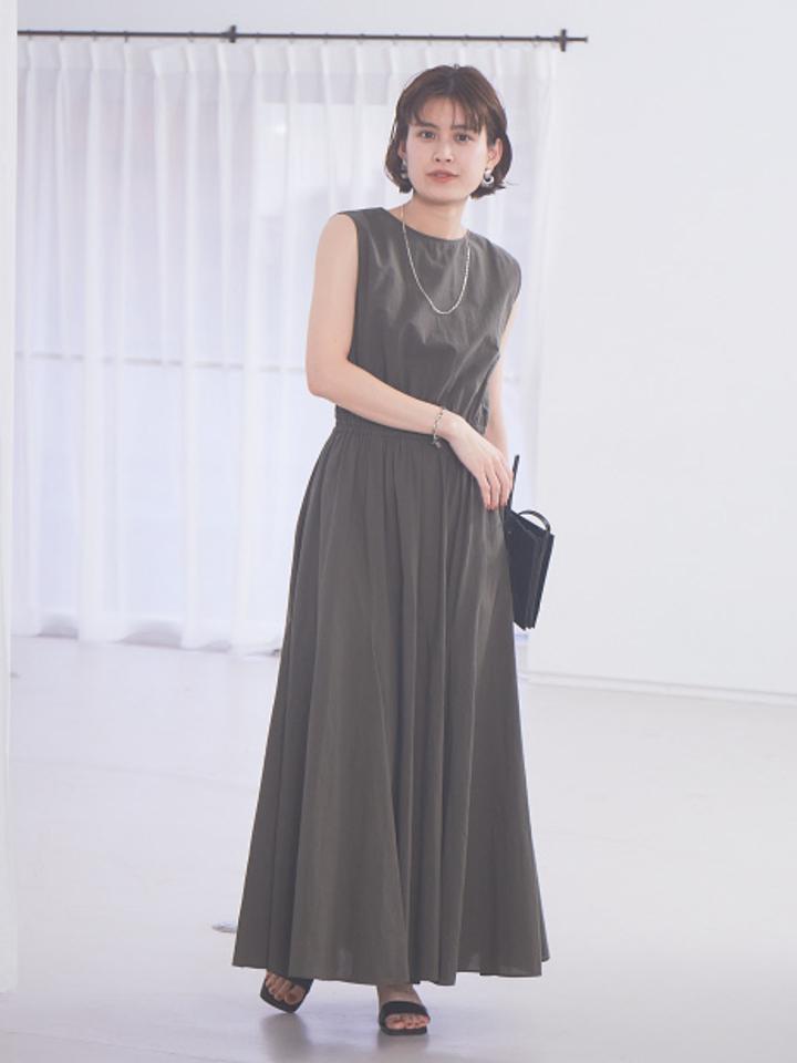 【東原妙子さん特集掲載】60ローンギャザーワンピース