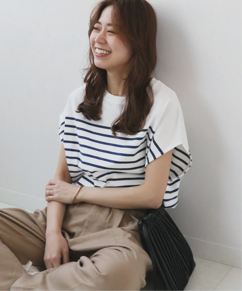 《追加》フレンチスリーブボーダーTEE◆（JOURNAL STANDARD relume）