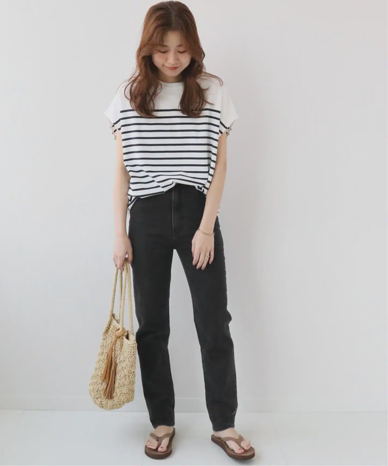 《追加》フレンチスリーブボーダーTEE◆（JOURNAL STANDARD relume）