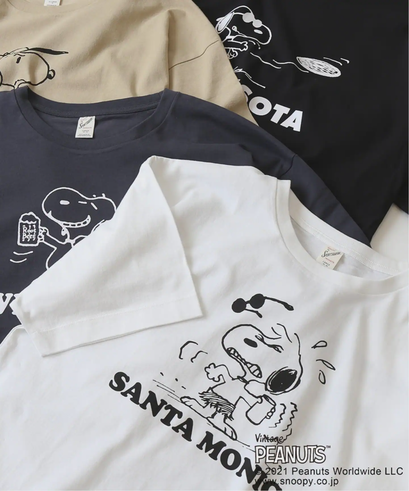 【PEANUTS×SPORTS WEAR by relume】スヌーピーTシャツ（JOURNAL STANDARD relume）