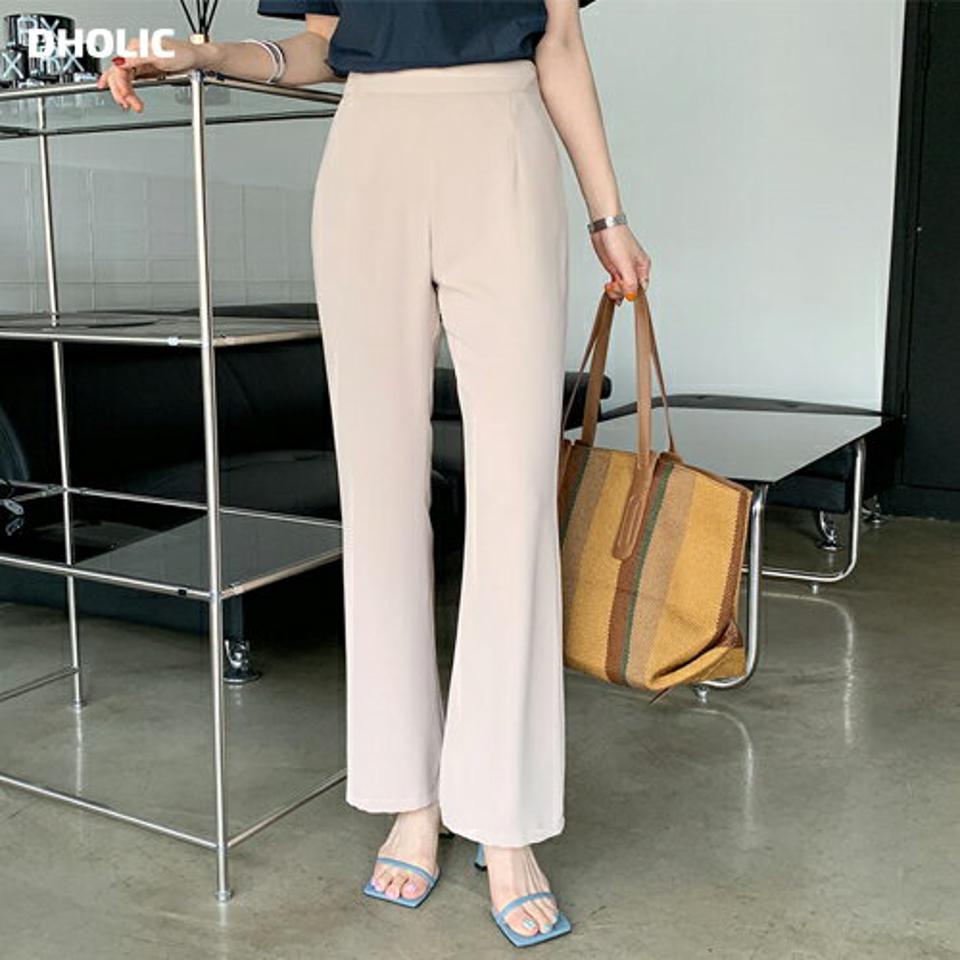 ワンタックスラックス・全3色・t68558 レディース 【pt】 スラックス パンツ ズボン ロングパンツ ワンタック 単色 無地 シンプル ベーシック オフィスカジュアル きれいめ 春 夏 秋 韓国 ファッション ハイホリHIHOLLI