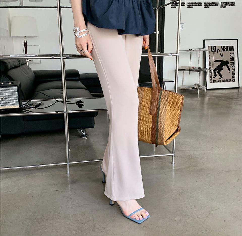 ワンタックスラックス・全3色・t68558 レディース 【pt】 スラックス パンツ ズボン ロングパンツ ワンタック 単色 無地 シンプル ベーシック オフィスカジュアル きれいめ 春 夏 秋 韓国 ファッション ハイホリHIHOLLI