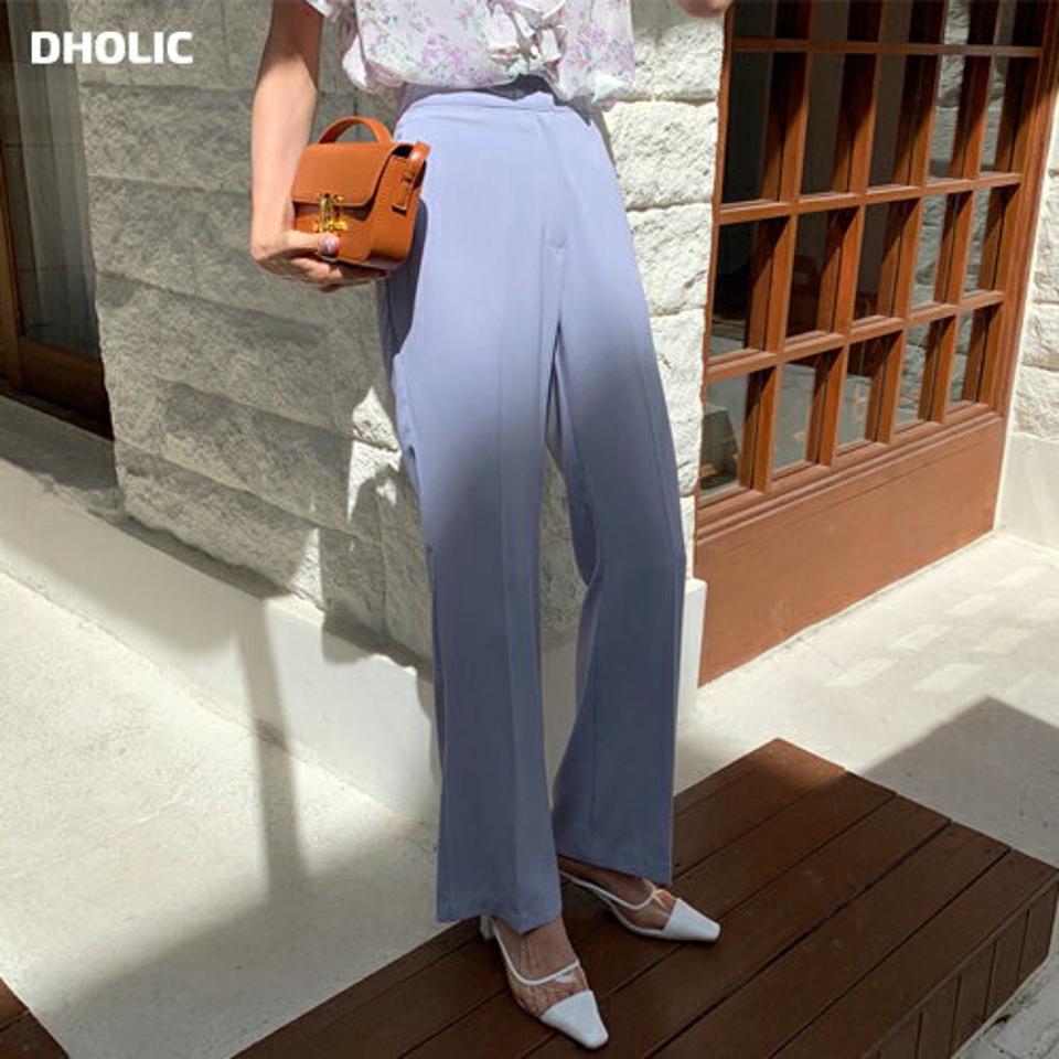 ホックストレートスラックス・全3色・t63787 レディース 【pt】 韓国 ファッション ボトムス ロング ロングパンツ スラックス ベーシック 美脚 ワイド 足長 ストレート 大人 スリム 10分丈 体型カーバー 細身 夏 春