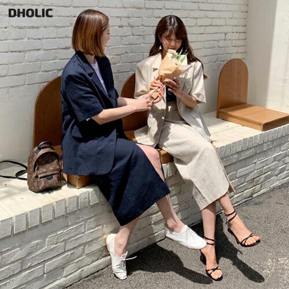 リネン混半袖ジャケット&HラインスカートSET・全3色・t63782 レディース 【jk】 韓国 ファッション アウター ジャケット 半袖 モダン リネン セットアップ ハーフスリーブ スカート 大人 ベーシック フェミニン カジュアル 夏 春