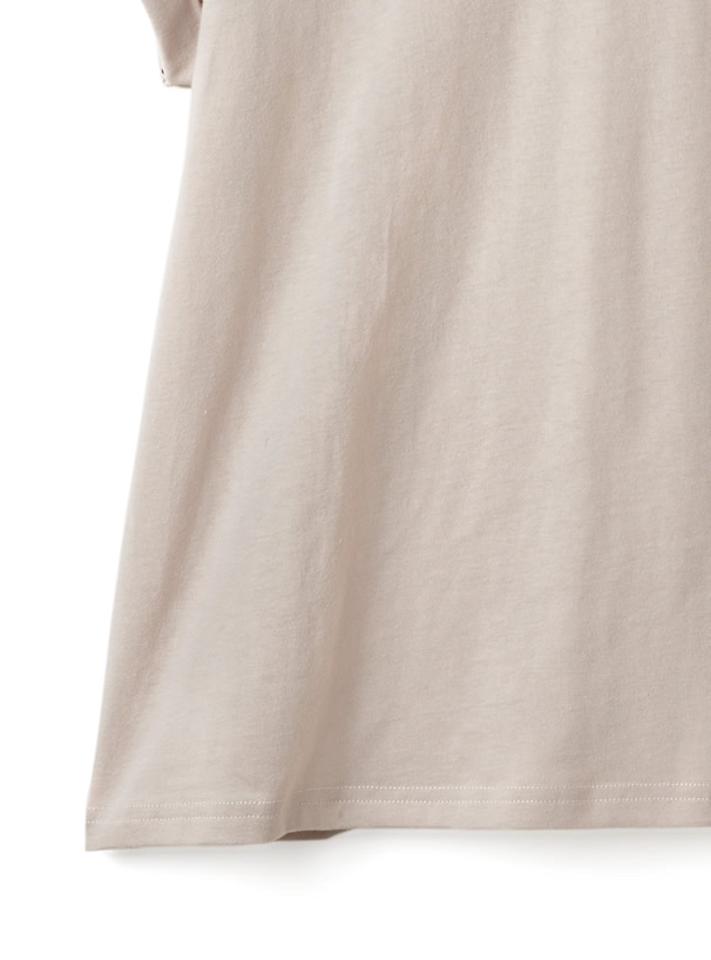 USAコットン袖ロールアップTシャツ