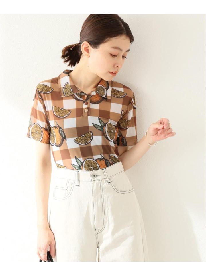 【COLIN LOCASCIO/コリン・ロカシオ】 POLLY POLO MESH TOP:カットソー
