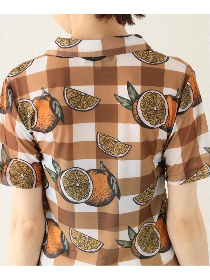 【COLIN LOCASCIO/コリン・ロカシオ】 POLLY POLO MESH TOP:カットソー