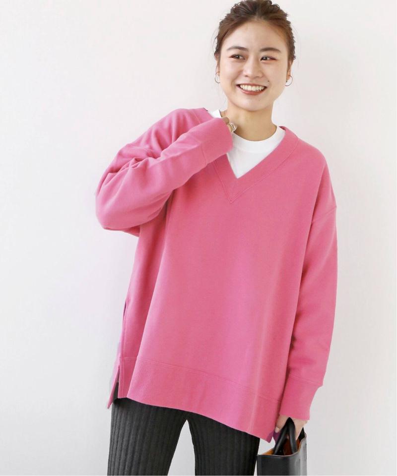 Vネックサイドスリットスウェット◆（JOURNAL STANDARD relume）