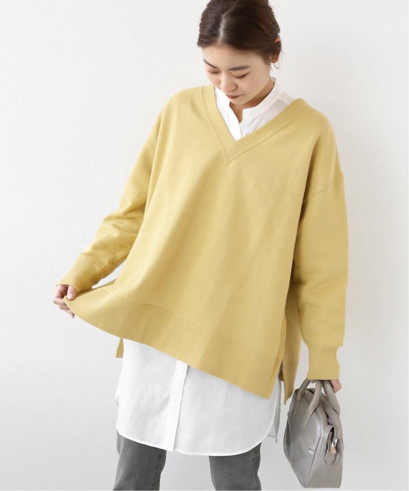 Vネックサイドスリットスウェット◆（JOURNAL STANDARD relume）