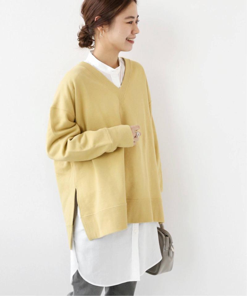 Vネックサイドスリットスウェット◆（JOURNAL STANDARD relume）
