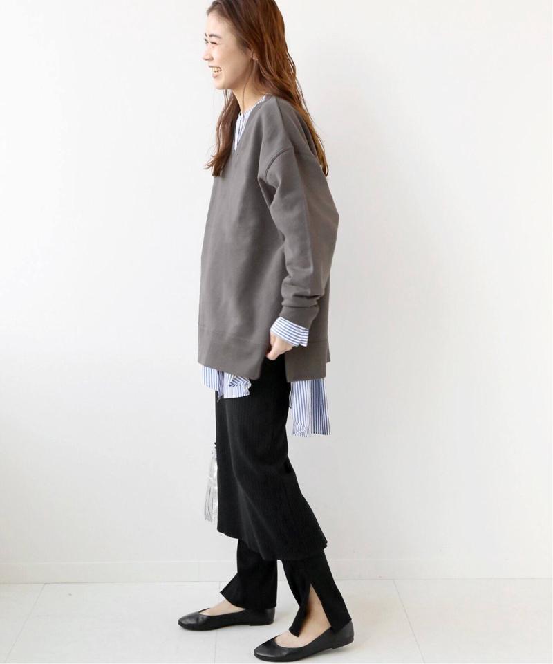 Vネックサイドスリットスウェット◆（JOURNAL STANDARD relume）