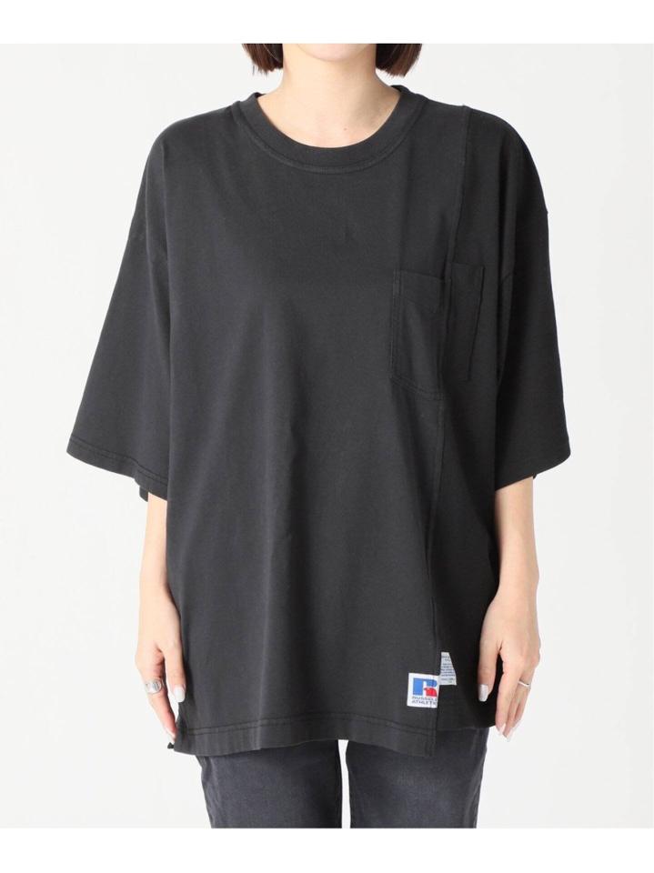 【RUSSELL ATHLETIC】 COLLAGE WORK JERSEY POC:Tシャツ◆（JOURNAL STANDARD L'ESSAGE）
