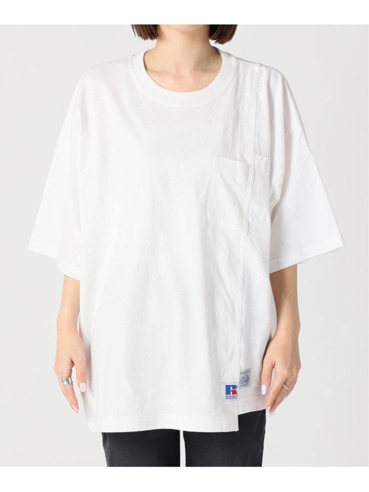【RUSSELL ATHLETIC】 COLLAGE WORK JERSEY POC:Tシャツ◆（JOURNAL STANDARD L'ESSAGE）
