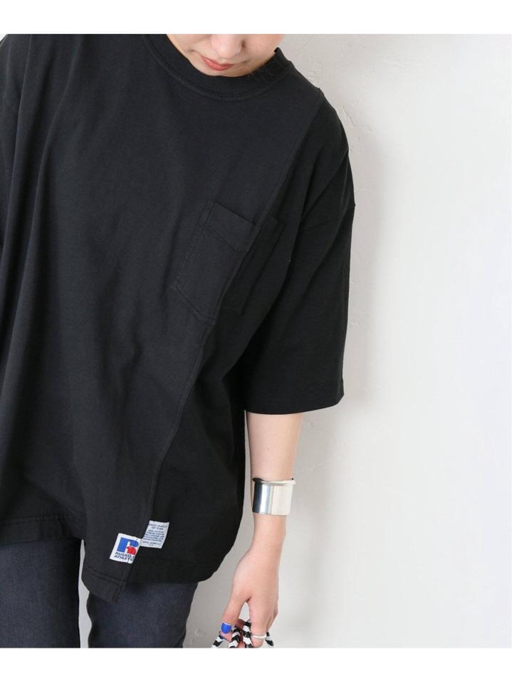 【RUSSELL ATHLETIC】 COLLAGE WORK JERSEY POC:Tシャツ◆（JOURNAL STANDARD L'ESSAGE）