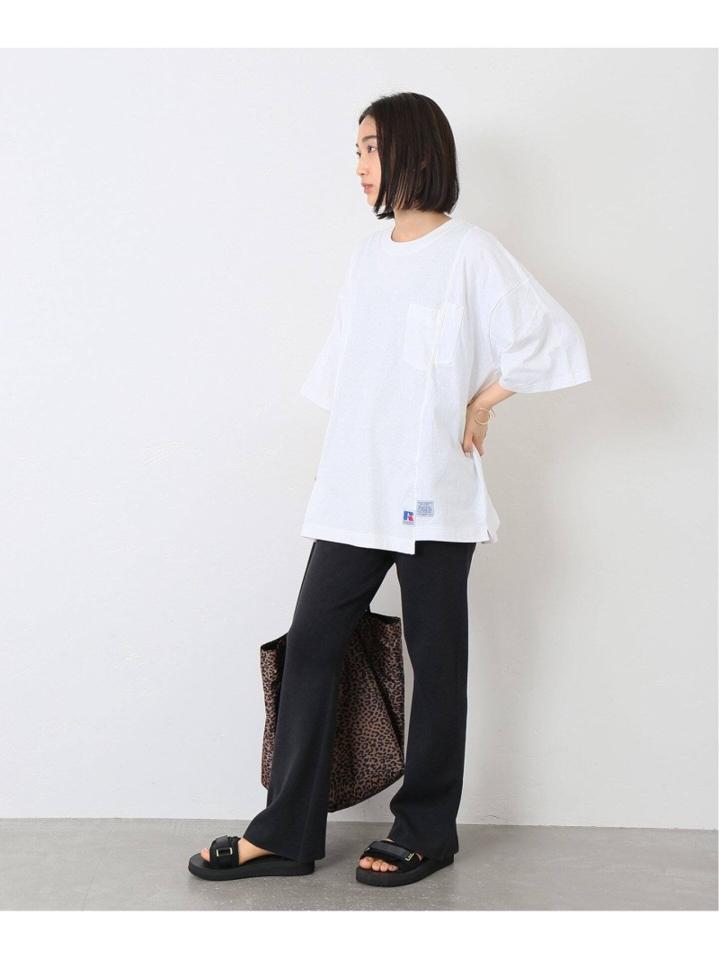 【RUSSELL ATHLETIC】 COLLAGE WORK JERSEY POC:Tシャツ◆（JOURNAL STANDARD L'ESSAGE）