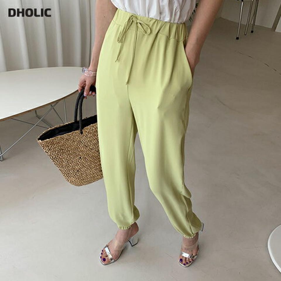 ドロストジョガーパンツ・全4色・t68541 レディース 【pt】 パンツ ズボン ジョガーパンツ ロングパンツ ドロスト 単色 無地 シンプル ベーシック カジュアル ラフ 春 夏 韓国 ファッション ハイホリHIHOLLI