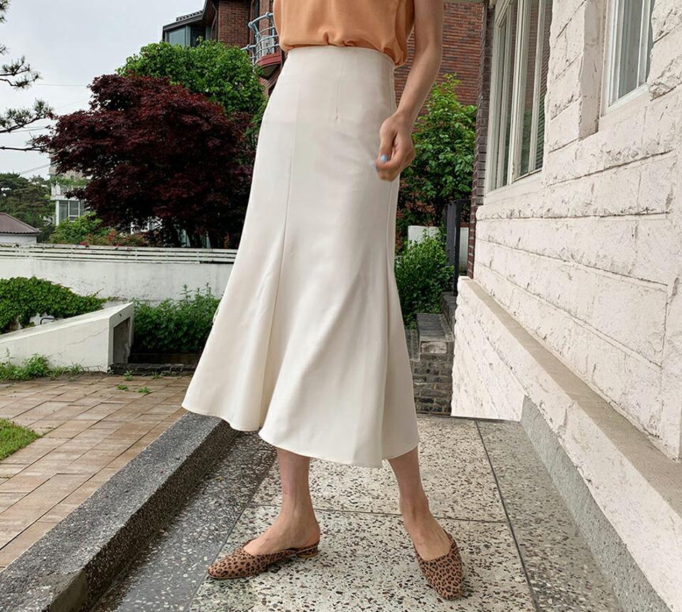 ダーツマーメイドスカート・全3色・t62163 レディース 【sk】 韓国ファッション ボトムス スカート ロング ロングスカート フェミニン マーメイド 大人 スリム フィット 細身 ベーシック 夏 春