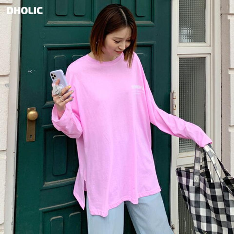 レタリングコットンTシャツ・全4色・t62138 レディース 【tops】【韓国 ファッション トップス Tシャツ 半袖 デイリー ボクシー レタリング ルーズ プリント ロゴ ラウンドネック ゆったり 体型カーバー カジュアル 細身 夏 春】