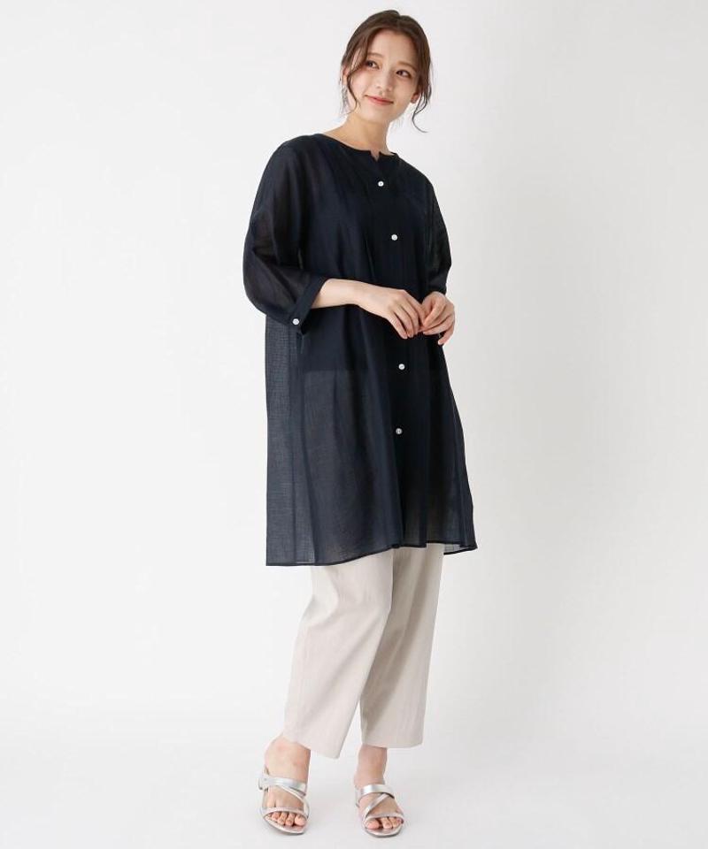 「Lサイズ」シアータックシャツワンピース