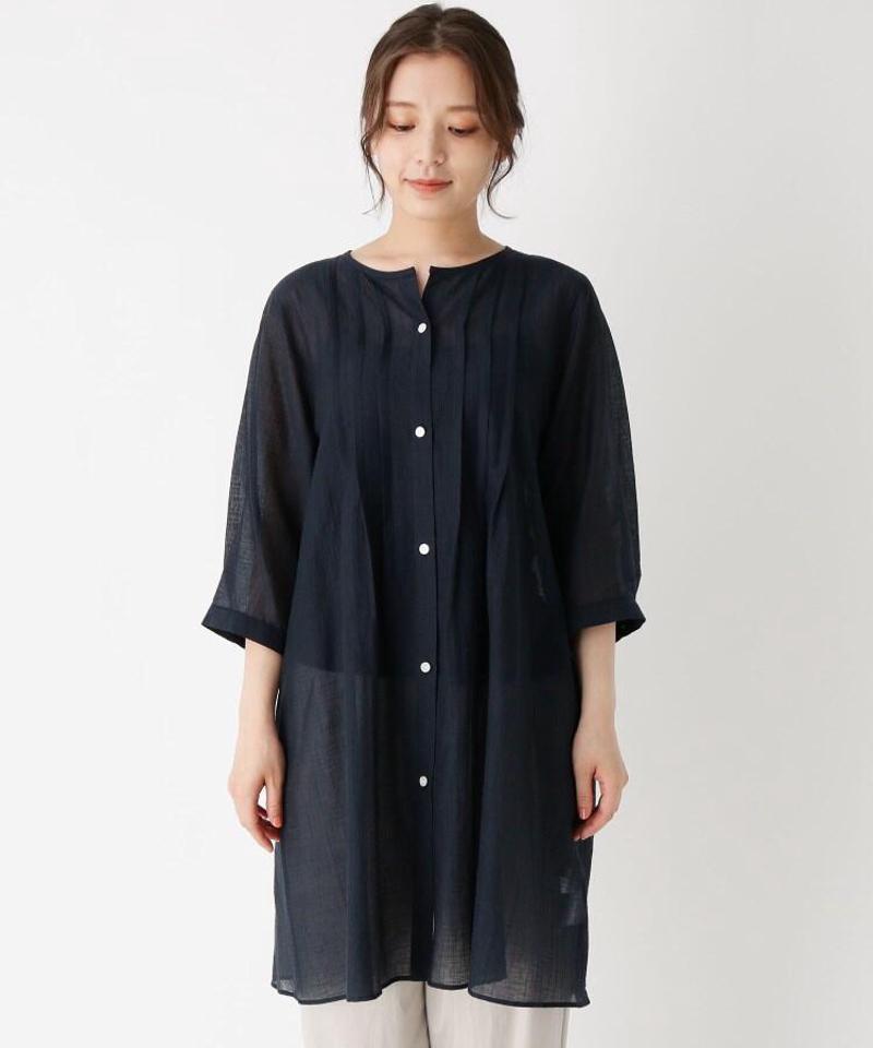 「Lサイズ」シアータックシャツワンピース