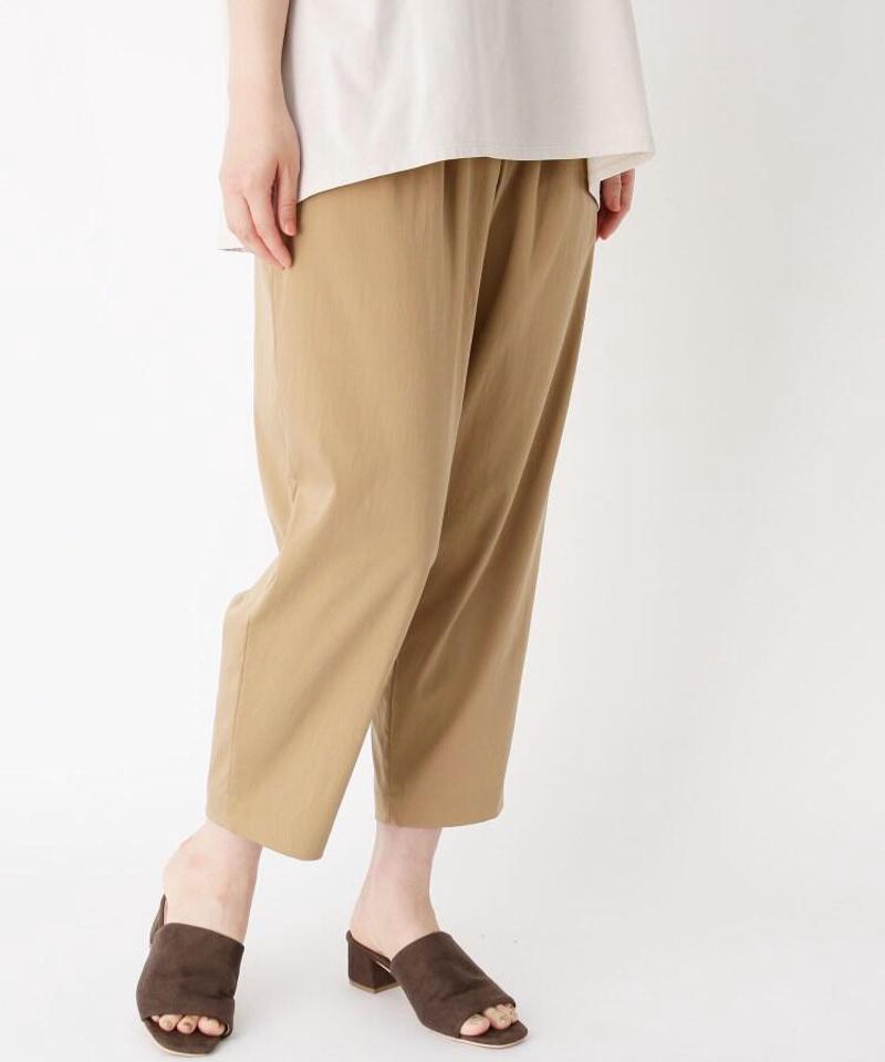 「Lサイズ」ストレッチサテンギャザーイージーパンツ