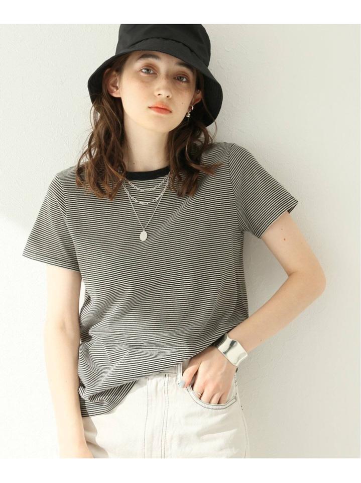 オーバーダイボーダーTシャツ