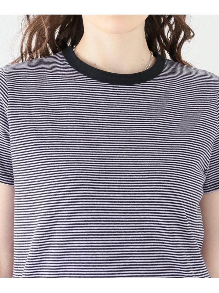 オーバーダイボーダーTシャツ