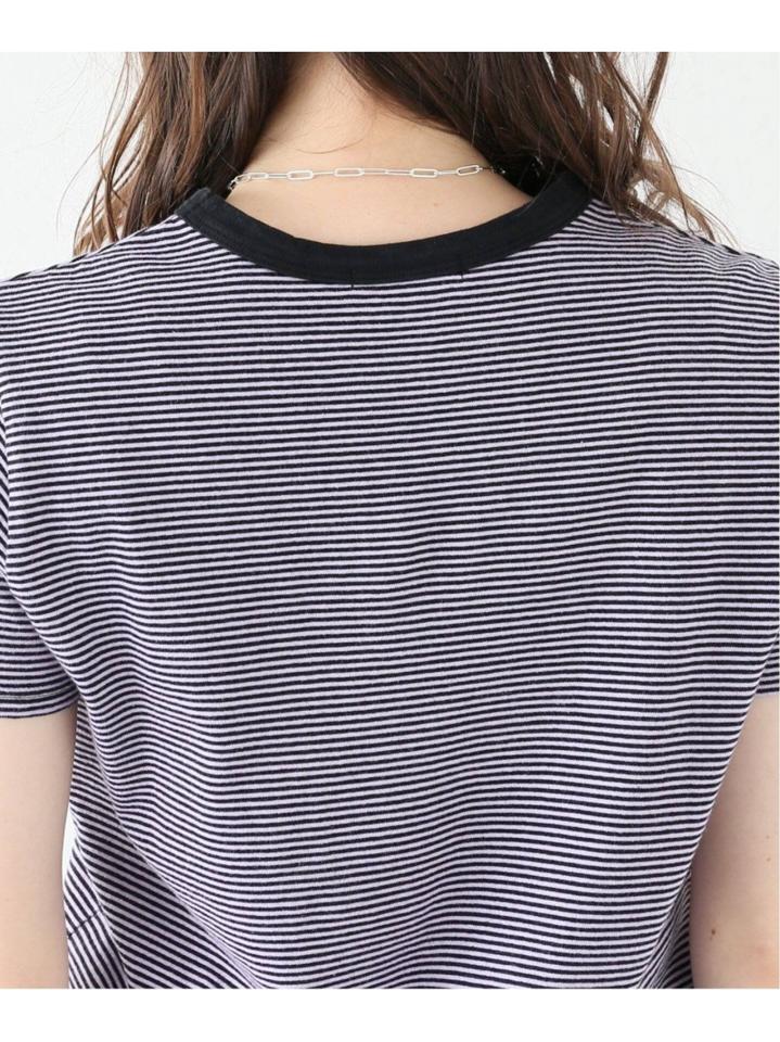 オーバーダイボーダーTシャツ