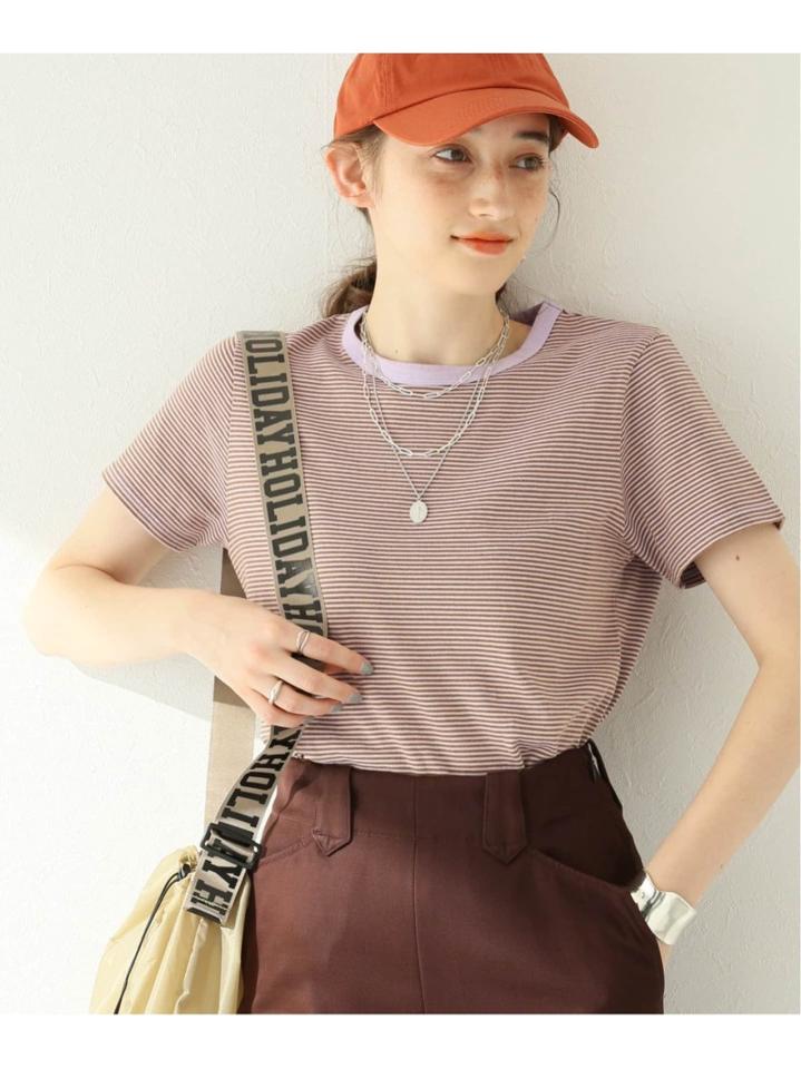 オーバーダイボーダーTシャツ
