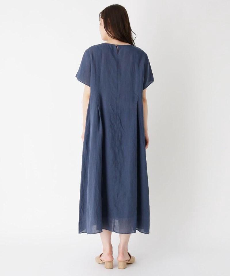 「Lサイズ」リネンフレアマキシワンピース