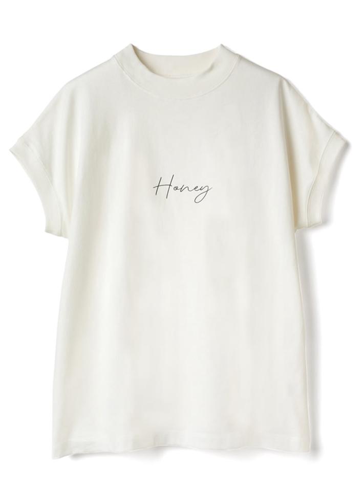 フレンチスリーブフロントロゴTシャツ
