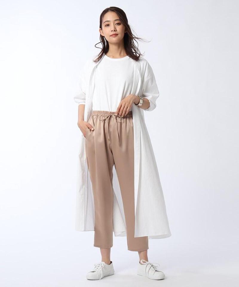 【洗える】ストライプ柄シャツワンピース